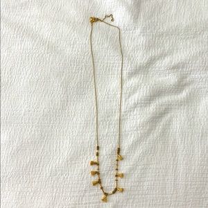 Madewell Gold Tassel Necklace